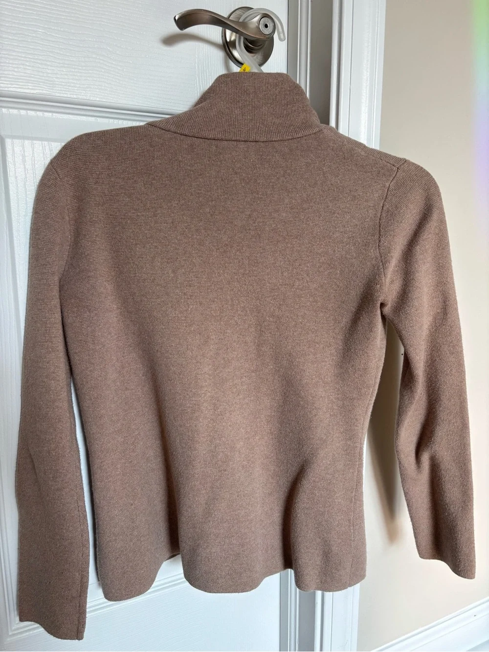 J. Crew Women's Taupe Brown Single-Button Sweater Blazer